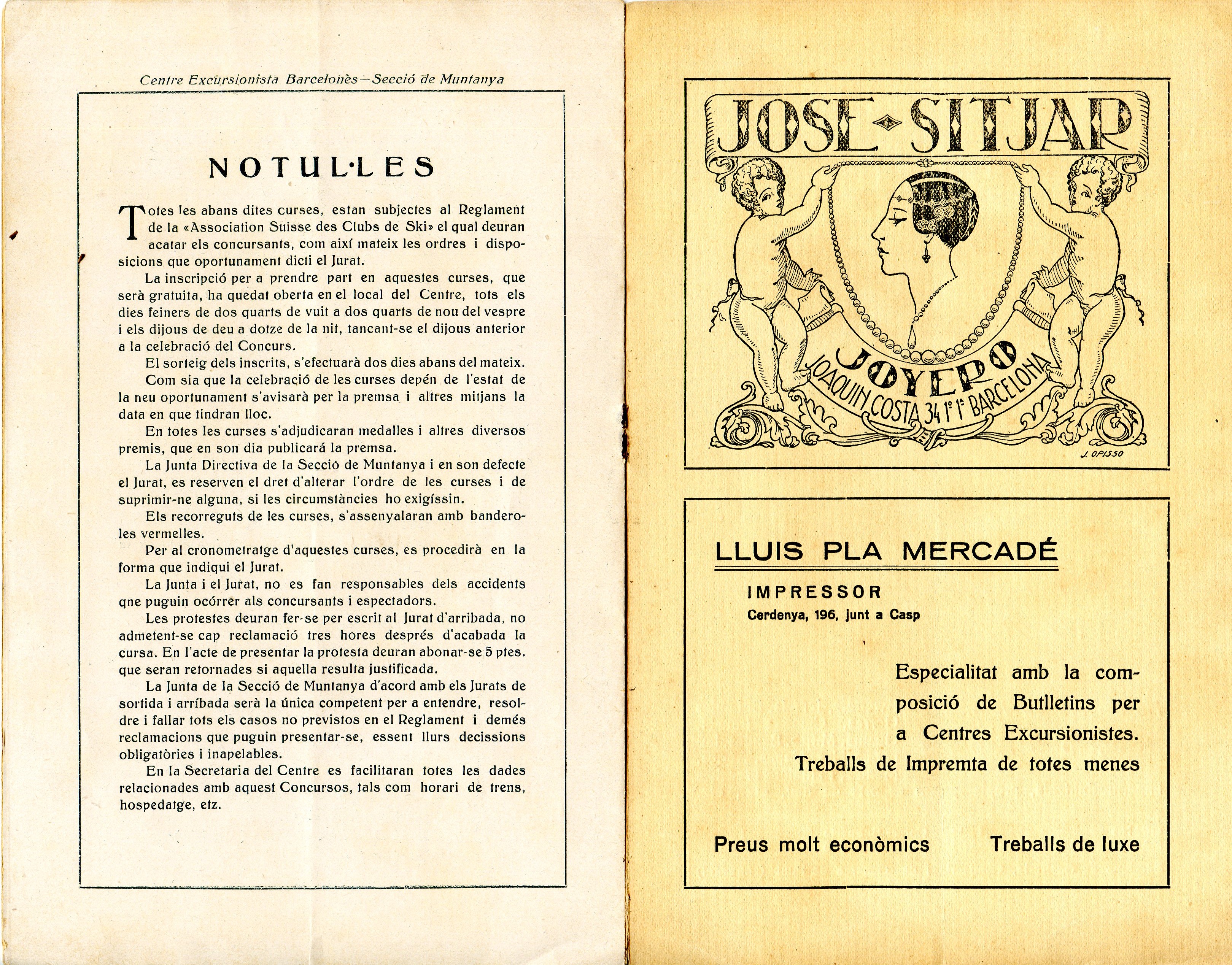 Concursos interclubs d'esports de neu : Any III : Pistes de La Molina : (Cerdanya) (1420 metres) - Miniatura 4